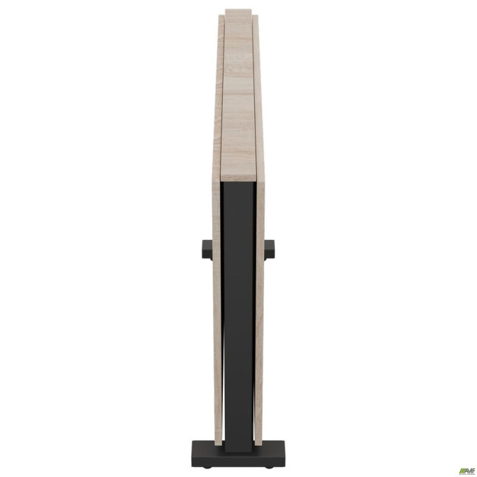 Раскладной стол Fold 2 FL2 1400 (1380/210х1000х750Н) черный/Дуб Сонома AMF