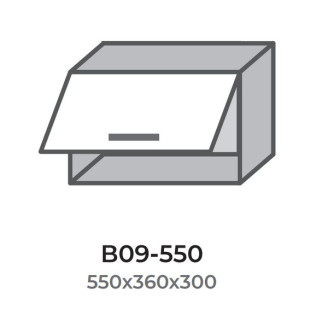 Кухонна секція В09-550 верхня 550 горизонт 300 висота 360 один фасад Модерн Еверест  