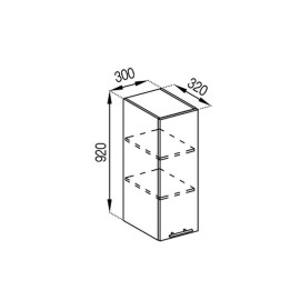 Кухонная секция верхняя В 30 (h-920) Адель Мир мебели