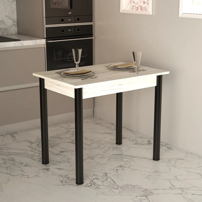 Стол кухонный Модерн Дуб Крафт Белый Гамма стиль