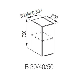 Кухонна секція верхня В 30 Аліса Світ меблів