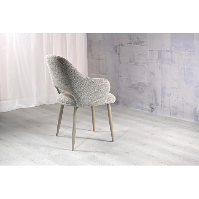 Стул M-234 натуральный лен  +  капучино Vetro mebel