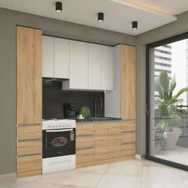 Кухня готова ДСП 3 Класик 2,4 м висота Н 900 плита окремо, без ручок Senam