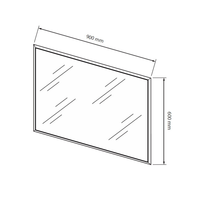Зеркало 900*600 Фемели / Family MiroMark FM-81-WB