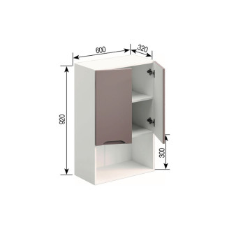 Кухонная секция верхняя В 60 2Д п/мікрохв. (920) Зарина Мир мебели 