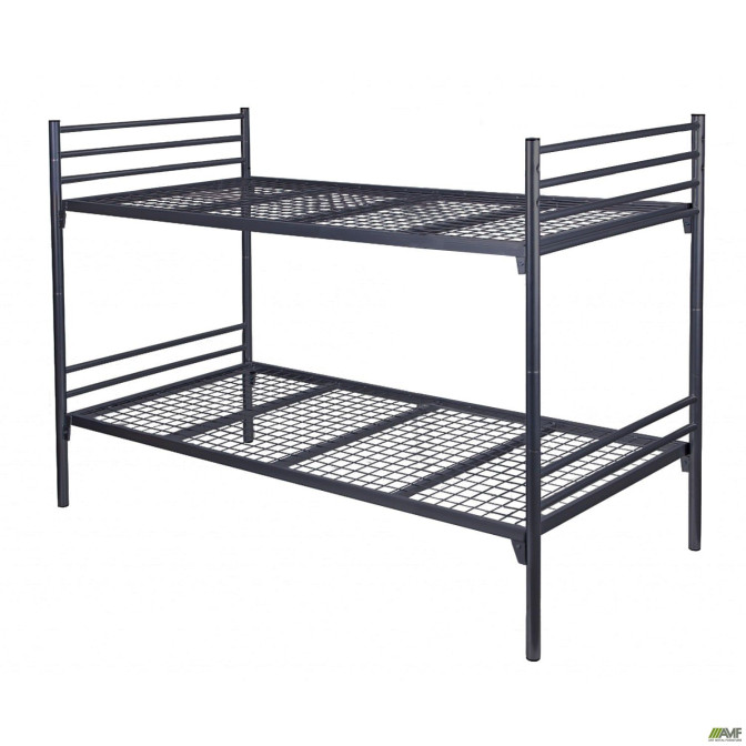 Кровать двухъярусная AMF - 1 90200 2 Черная Без Ограждения AMF