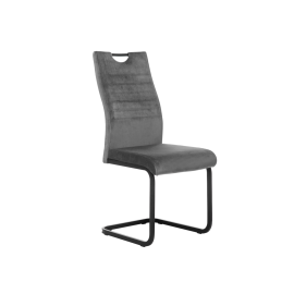 Стілець S-121 сірий велюр  +  чорний Vetro mebel
