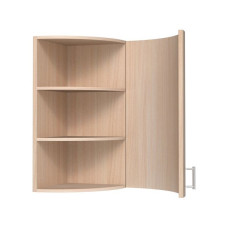 Кухонная секция с ручкой верхняя ШВР R.1Д.900.300 Элегант (без рисунка) Мат Краска E-Line Senam  