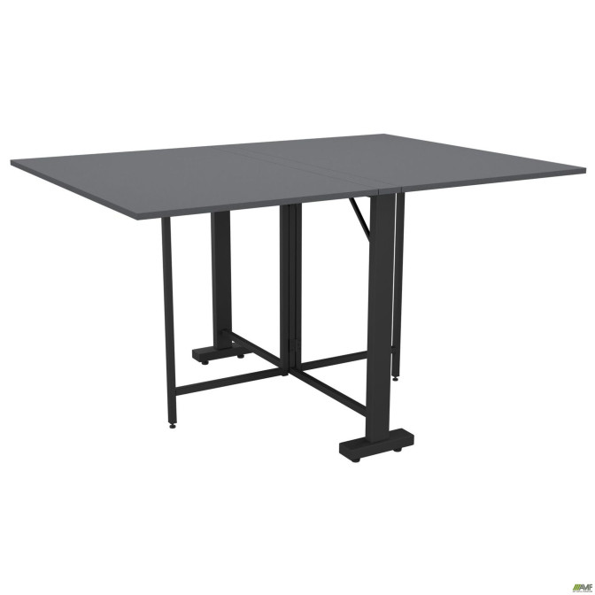Стол раскладной Fold 2 FL2 1400 (1380/210х1000х750Н) черный/серый Шифер AMF Стол раскладной Fold 2 FL2 1400 (1380/210х1000х750Н) черный/серый Шифер AMF
