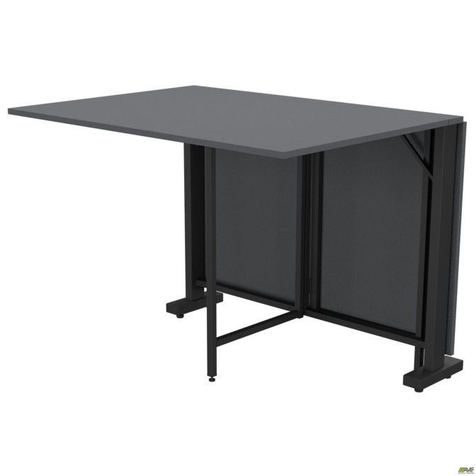 Стол раскладной Fold 2 FL2 1400 (1380/210х1000х750Н) черный/серый Шифер AMF