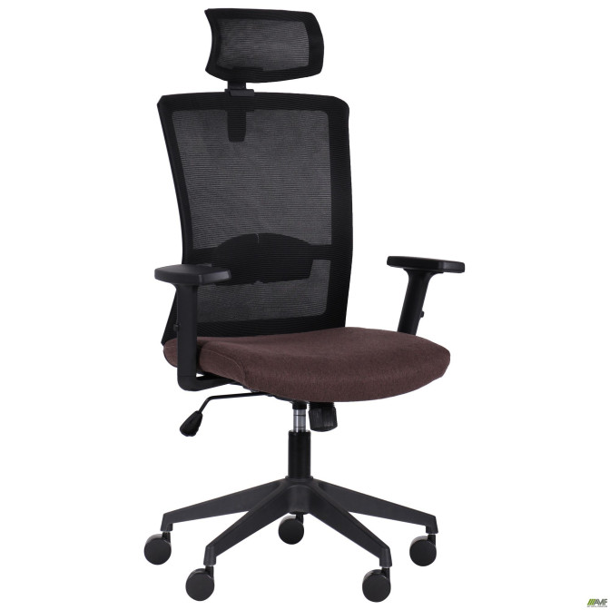 Крісло Uran Black HR сидіння Сідней-26/спинка Сітка SL-00 чорна AMF