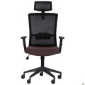 Крісло Uran Black HR сидіння Сідней-26/спинка Сітка SL-00 чорна AMF