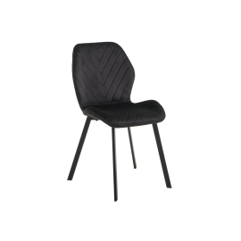 Стул N-54 черный велюр  +  черный Vetro mebel