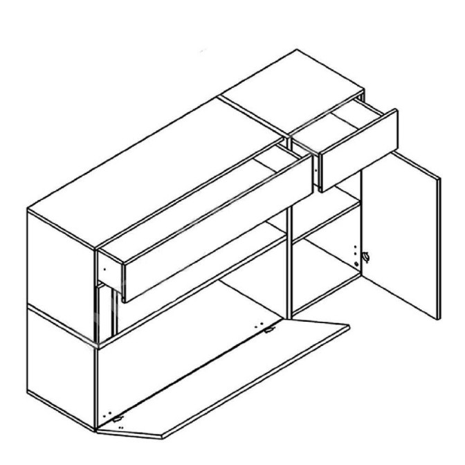 Тумба Лайн KOM1D2S1K Gerbor Холдинг