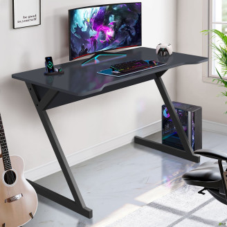 Стол компьютерный Dexter DX1200 (1200х600х750Н) черный графит/Антрацит AMF