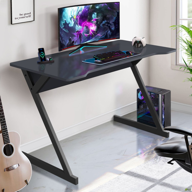 Стол компьютерный Dexter DX1200 (1200х600х750Н) черный графит/Антрацит AMF Стол компьютерный Dexter DX1200 (1200х600х750Н) черный графит/Антрацит AMF