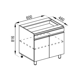 Кухонна секція нижня Н 60 ДШ FAVORIT Софі Світ меблів Кухонна секція нижня Н 60 ДШ FAVORIT Софі Світ меблів