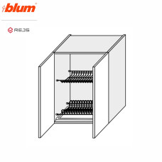 Кухонная секция Миллениум верхняя 60ВС/720 2дв Сушка Pro Blum  +  Rejs ML-465W/9003R MiroMark
