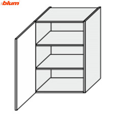 Кухонна секція Вінтаж верхня 60В/720 1дв Pro Blum VN-468W/9003 MiroMark