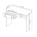 Столик туалетный 2Ящ Дони / Doni Графит MiroMark DN-72-GT