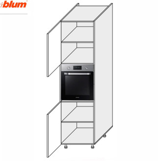 Кухонна секція Валенсія Пенал 60ПД/2140 Духовка Pro Blum VL-765W/9003 MiroMark