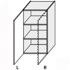 Кухонная секция Миллениум верхняя 45В/900 1дв Левая ML-541W/9003L MiroMark
