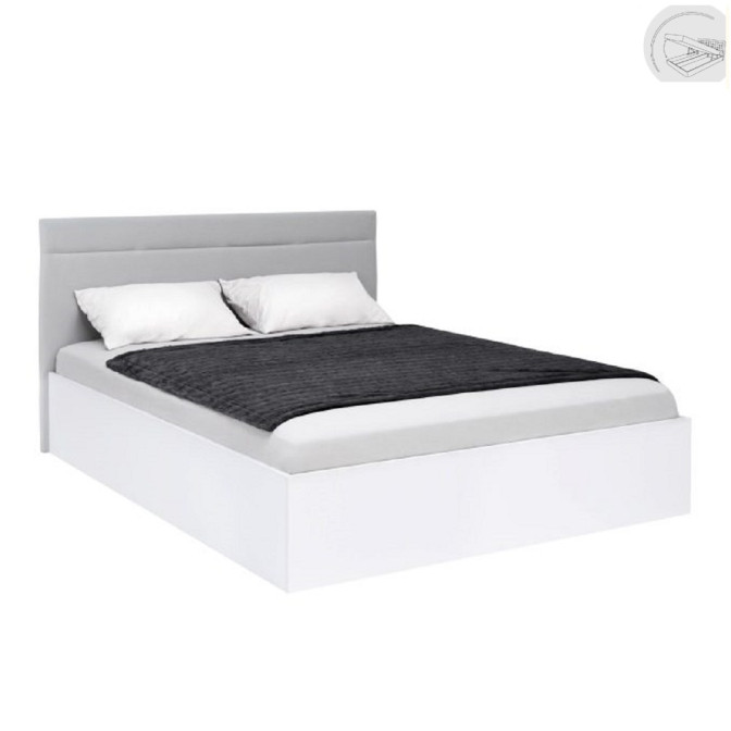 Кровать с подъёмным механизмом 1,6х2,0 Фемели / Family Глянец Белый MiroMark FM-47-WB