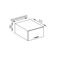 Кухонная секция антресоль А 30 (570) Прованс Мир мебели