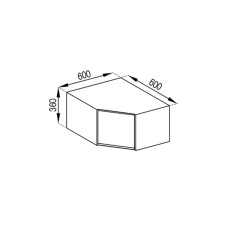 Кухонная секция антресоль А 60*60 Тина Мир мебели