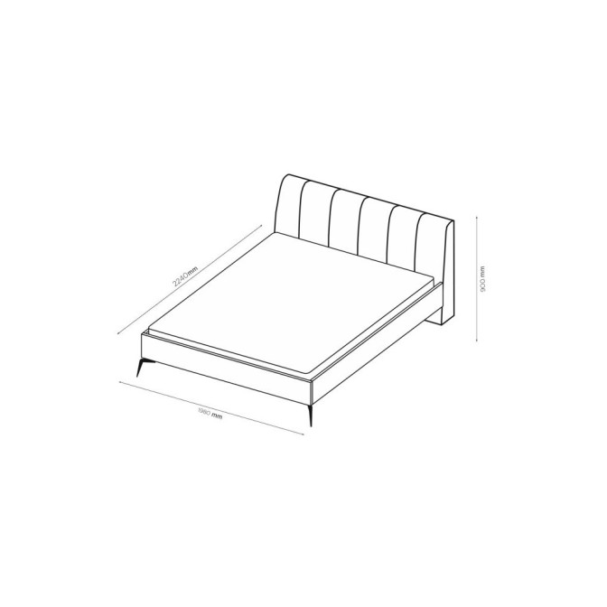 Кровать Мягкая обивка 1,6x2,0 Тоффи / Toffee 04 MiroMark TF-36-TF