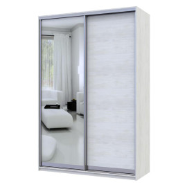 Шкаф-купе Сити Лайт 1 ДСП / Зеркало 150х45х225 Doros