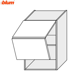 Кухонная секция Мери верхняя 80В/900 2дв Aventos Pro Blum MR-582W/9003gl MiroMark