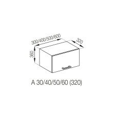 Кухонная секция антресоль А 30 (320) Марта Мир мебели