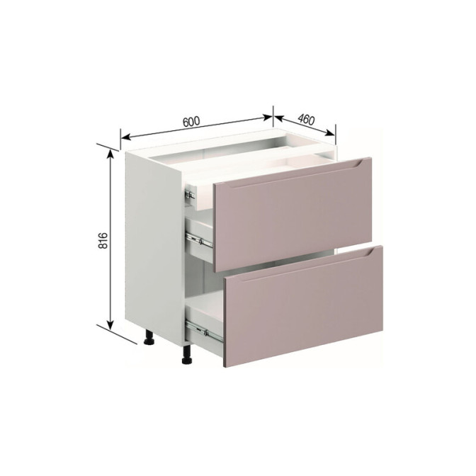 Кухонна секція нижня Н 60 Ш ( + ВШ) LUX Заріна Світ меблів