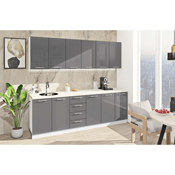 Модульна кухня Фарбований високий глянець Комфорт меблі