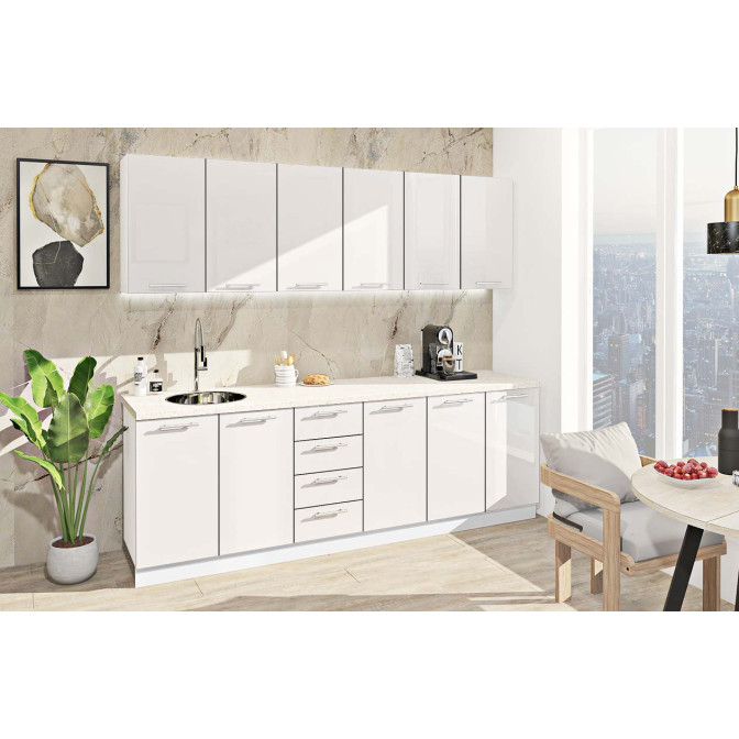 Модульна кухня Фарбований високий глянець Комфорт меблі