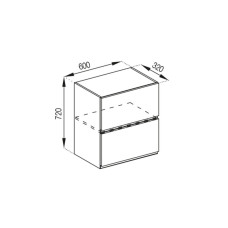 Кухонная секция верхняя В 60 Б п/мікрохв. Софи Мир мебели