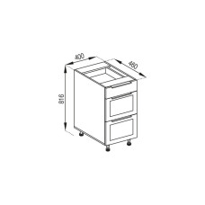 Кухонная секция нижняя Н 40Ш LUX Анна Мир мебели