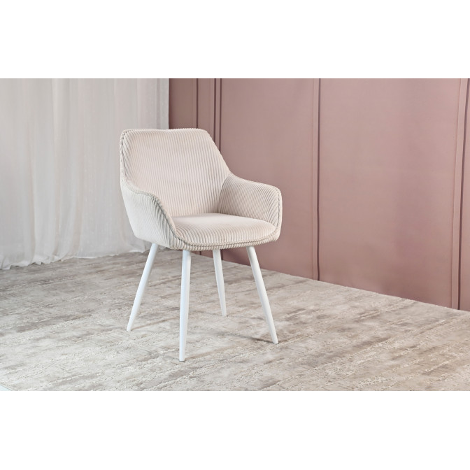 Стілець M-240 білий антік  +  білий Vetro mebel