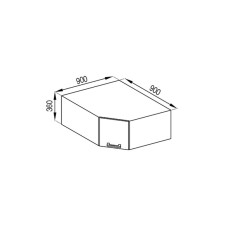 Кухонная секция антресоль А 90*90 Марта Мир мебели