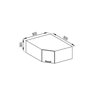 Кухонная секция антресоль А 90*90 Марта Мир мебели