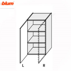 Кухонная секция Миллениум верхняя 45В/900 1дв Левая Pro Blum ML-543W/9003L MiroMark