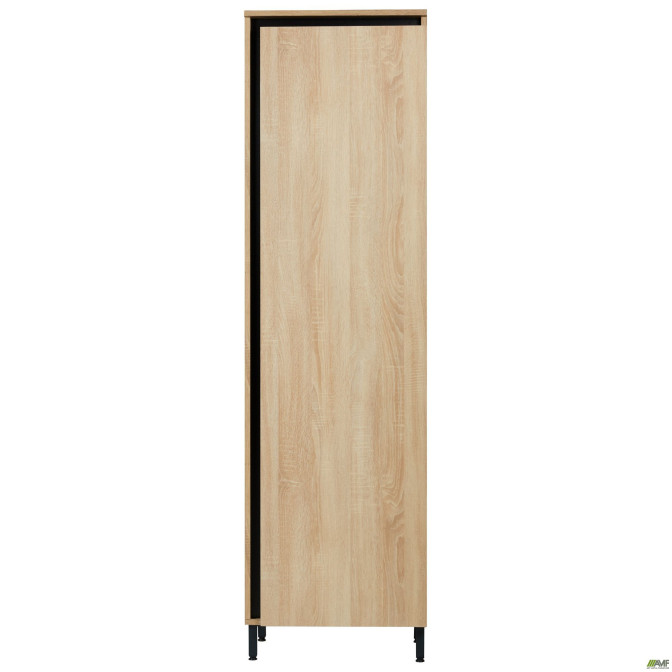 Шкаф гардеробный Welcome (550х400х1960Н) Черный графит, Дуб Сонома AMF