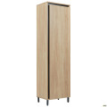 Шкаф гардеробный Welcome (550х400х1960Н) Черный графит, Дуб Сонома AMF