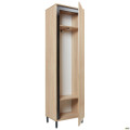Шкаф гардеробный Welcome (550х400х1960Н) Черный графит, Дуб Сонома AMF