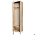 Шкаф гардеробный Welcome (550х400х1960Н) Черный графит, Дуб Сонома AMF