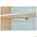 Шкаф гардеробный Welcome (550х400х1960Н) Черный графит, Дуб Сонома AMF