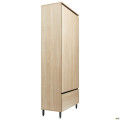 Шкаф гардеробный Welcome (810х400х1960Н) Черный графит, Дуб Сонома AMF
