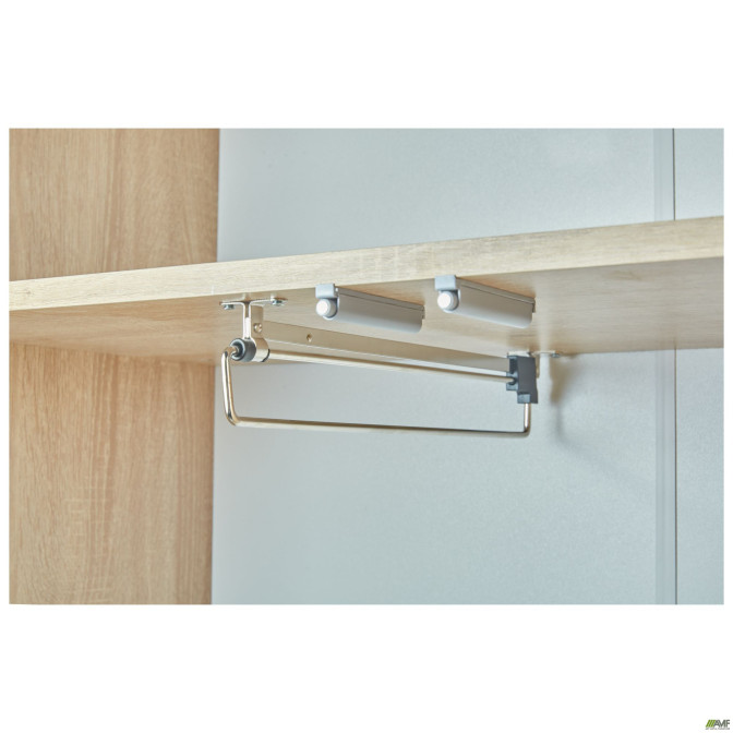 Шкаф гардеробный Welcome (810х400х1960Н) Черный графит, Дуб Сонома AMF