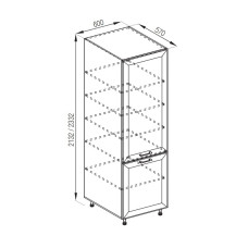 Кухонная секция пенал П 60 Марго Мир мебели